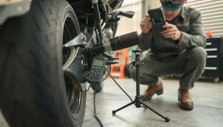 Contrôle technique moto : décibels, sonomètre et réglementation sonore 2025